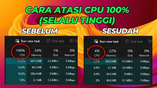 cara atasi cpu 100 selalu tinggi di windows 10 dan 11