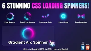 Create 6 Stunning CSS Loading Spinners Loading Animation
