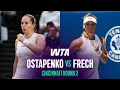 Jelena Ostapenko vs Magdalena Frech 2026 Cincinnati Round 2 WTA Match Highlights