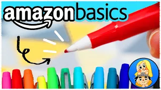 HUH THESE AREN T FELT TIPS - Amazon Basics felt tips