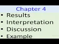 Chapter 4 How to Write Results Interpretation and Discussion Thesis Dissertation
