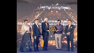 lifetime achievement award to mr ajit gulabchand chairman and managing director hcc