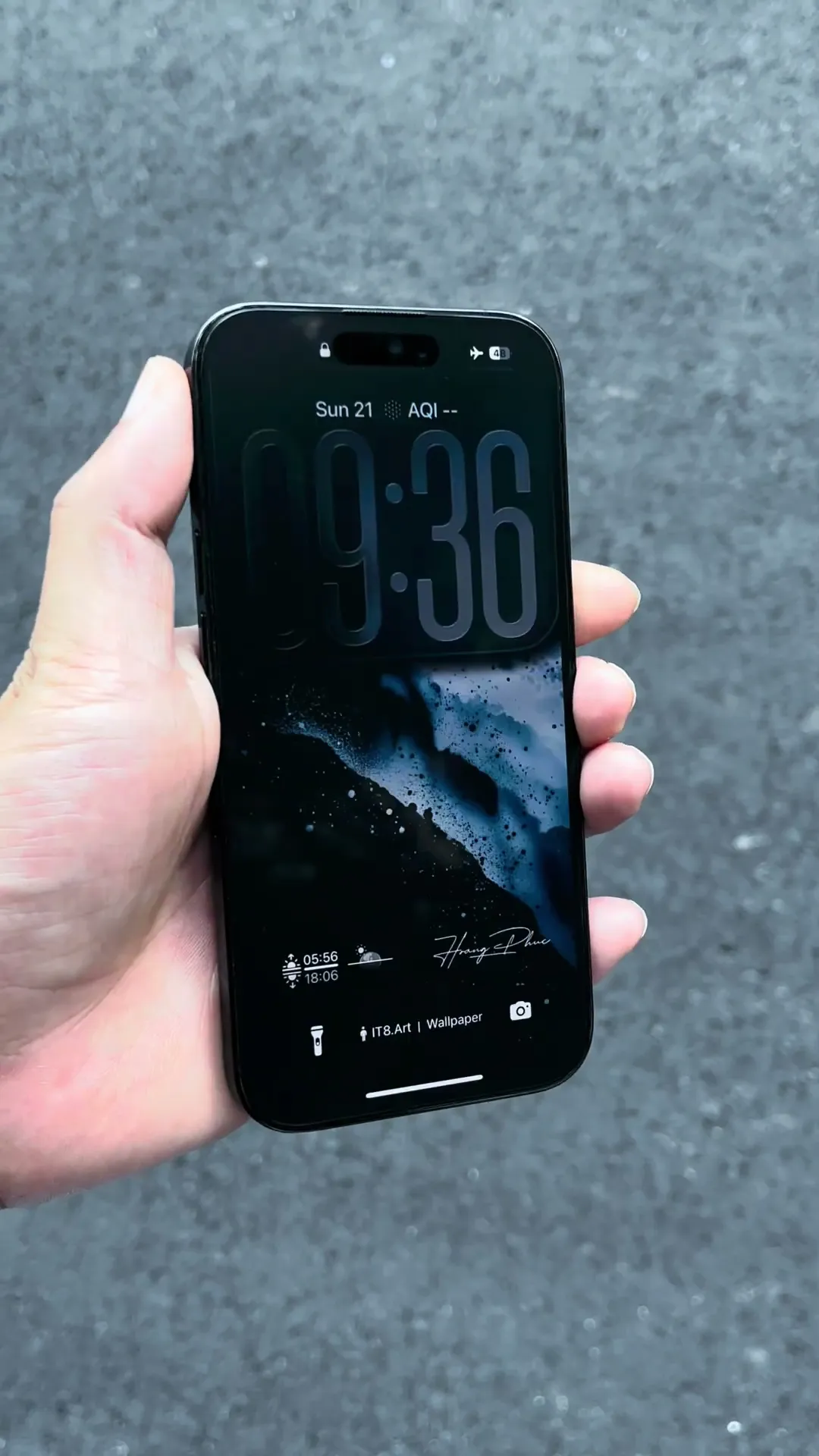 Liquid Glass iPhone Wallpaper Setup Preview