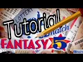 fantasy 5 tutorial como se juega el fantasy 5
