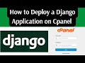 How to deploy a Django application on Cpanel Simple Steps