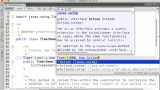 Java Swing Timer Demo
