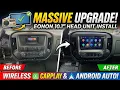 2014 2018 Chevy Silverado Eonon 10 1 Head Unit Install Wireless CarPlay Android Auto
