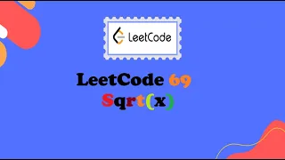 leetcode 69 sqrtx Top 150 Interview Questions Java Solution for Beginners