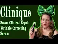 Clinique Cosmetics Smart Clinical Repair Wrinkle Correcting Face Serum Review \u0026 How to Use