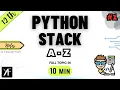 Class 12 Computer Science PYTHON STACK UNIT 1 NCERT CBSE BOARDS ONE SHOT 2024-25