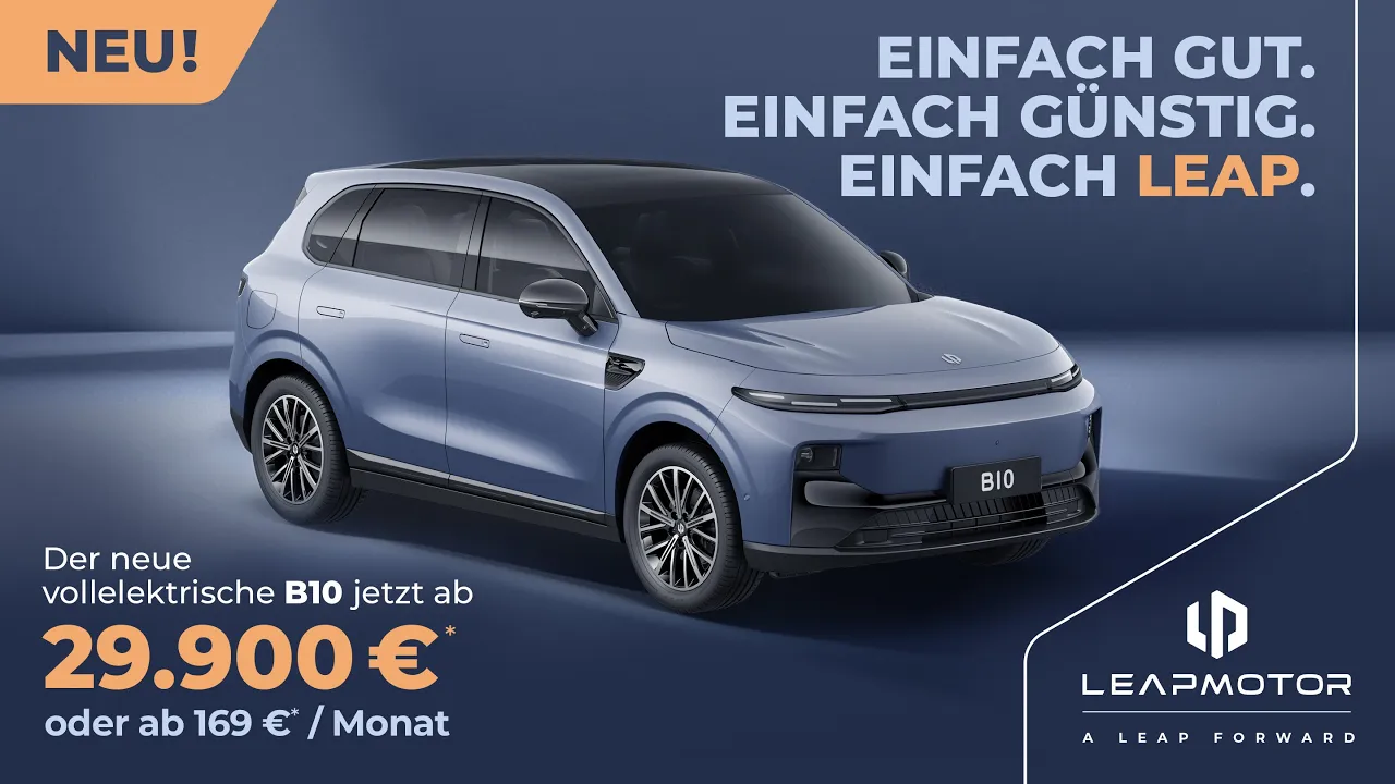 LeapmotorÖsterreich — LEAPMOTOR B10 — Einfach Gut. Einfach Günstig. Einfach Leap. (YouTube video ad)