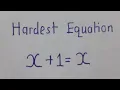 Download Lagu How to solve the most hardest equation in the world || x+1=x MP3