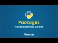 Packages in Python Pip Package Using Third Party Packages in Python Python for Beginners