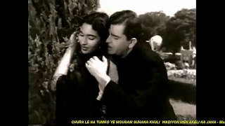 CHURA LE NA TUMKO YE MOUSAM SUHANA KHULI WADIYON MEN AKELI NA JANA Mukesh Suman Kalyanpur DIL 