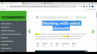 HANDLING MULTI SELECT LISTBOX SELENIUM JAVA