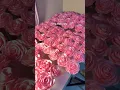 Lagu 100 Satin Rose Bouquet💐 #bouquet #satinrose #flowerbouquet