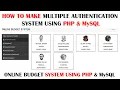 How to design the admin dashboard and restrict unauthorized users Online Budget System Part-5