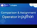 Comparison Assignment Operator in Python Python Tutorial For Beginners Part 7 WsCube Tech