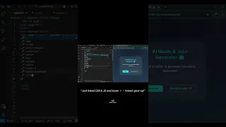 AI Quote Joke Generator Fun Mini Project with HTML CSS JS