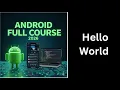 5 Hello World Android App Creating Your First App Complete Android Course for Beginners