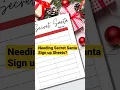 Secret Santa Sign Up Sheets Link in Description