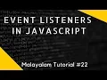 Event Listeners in javascript malayalam tutorial lesson 22