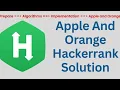 Apple and Oranges problem Hackerrank problem solving skills