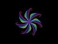 Amazing Rainbow colored Flower design made in python using Turtle