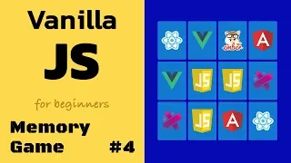 Learn Vanilla Javascript Memory Game Tutorial - Flip Card