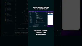 Animated Notification Pop Up with React Native