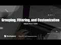 Blazor Pivot Table Grouping Filtering and Customization