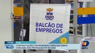 Com a chegada do fim de ano, aumentam as vagas de trabalho temporário em SC