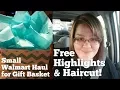 Small Walmart Haul Free Highlights and haircut