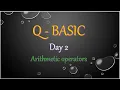 Q BASIC Day 2 Arithmetic Operators