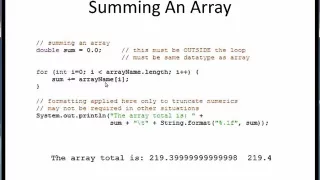1D array common operations 1