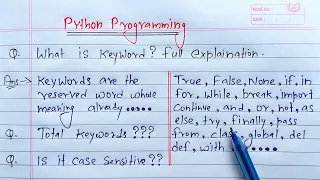 Python Keywords Learn Coding