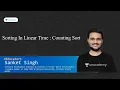 Sorting In Linear Time Counting Sort Sanket Singh