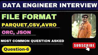 6 Big Data File Formats Explained CSV JSON Parquet ORC Avro for Data Engineers