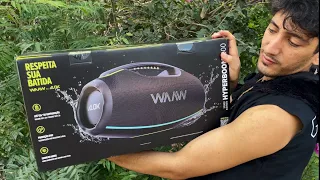 WAAW By Alok | HYPERBOOM 1000 & MOB 500 - W (Caixa de Som a prova d’água e Fone Bluetooth)