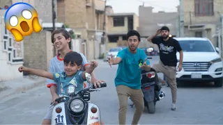 تحشيش كرار سرق بانزين من دراجة مروان شوفو شصار   كرار الساعدي دندنها