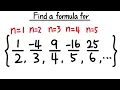 a formula for the sequence -