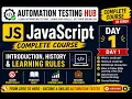 Learn JavaScript from Scratch Day 1 Complete Beginner Course in Hindi