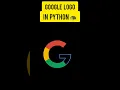 Make Google logo in python turtle graphics