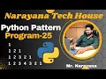 Narayana Tech House Python Pattern Program-25 Mr Narayana 9010607010