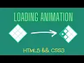 CSS3 Loading Animation How to make CSS Loader Pure CSS Tutorials