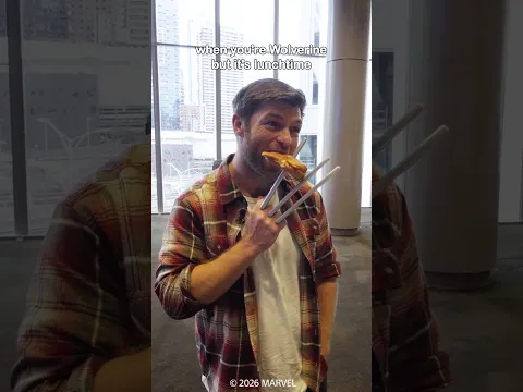 When you're Wolverine but it's lunchtime 🍔