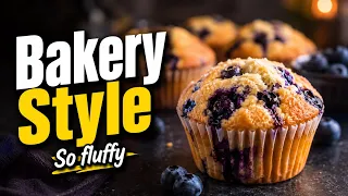 Hum Sab k Favourite Muffins Bakery Style at Home (SO Soft & Fluffy!) 🫐