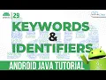 What is Keywords and Identifiers in JAVA Difference Between Keywords Identifiers