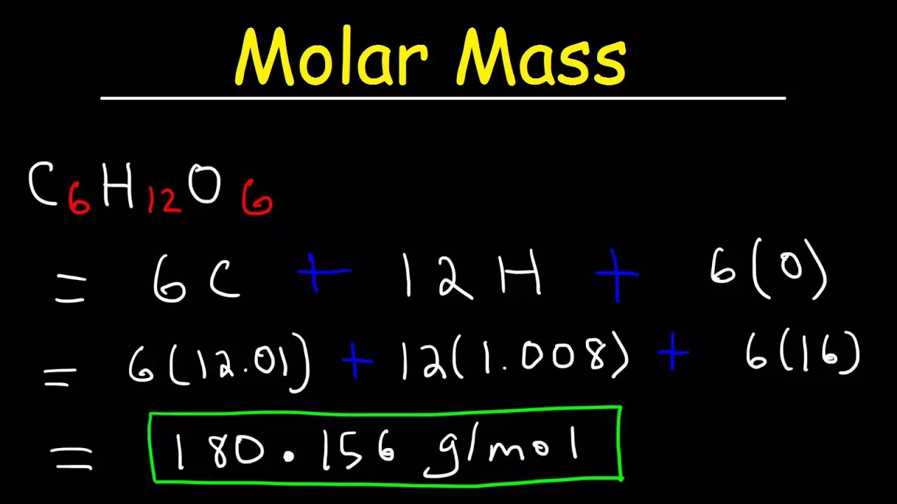 Outline Video How To Calculate The Molar Mass of a Compound - Quick & Easy!