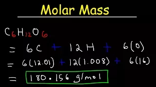 How To Calculate The Molar Mass of a Compound - Quick Easy